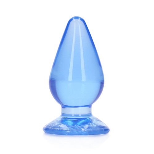 Crystal Clear Anal Plug 4.5 in. Blue for Safe Pleasure