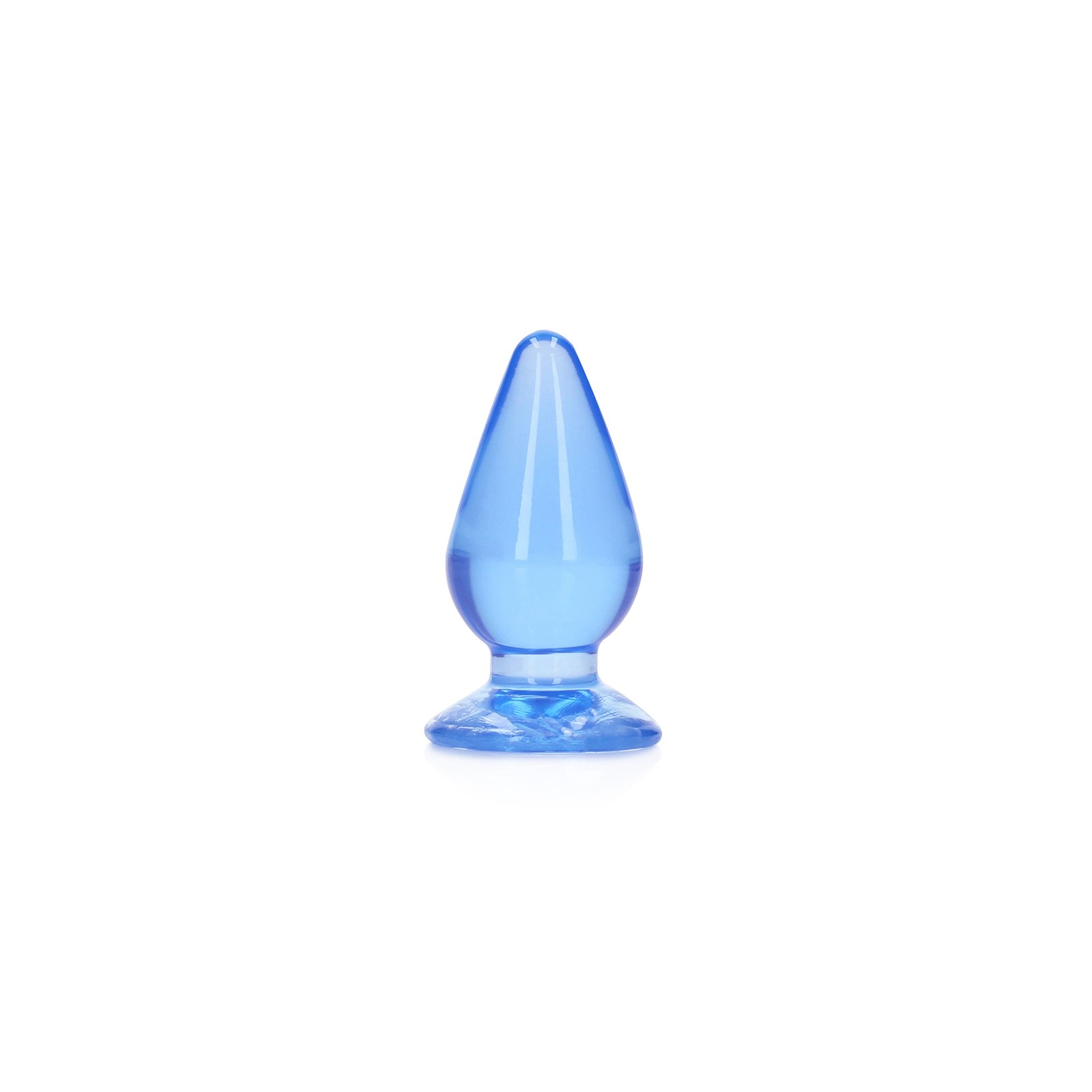 Crystal Clear Anal Plug 4.5 in. Blue for Safe Pleasure