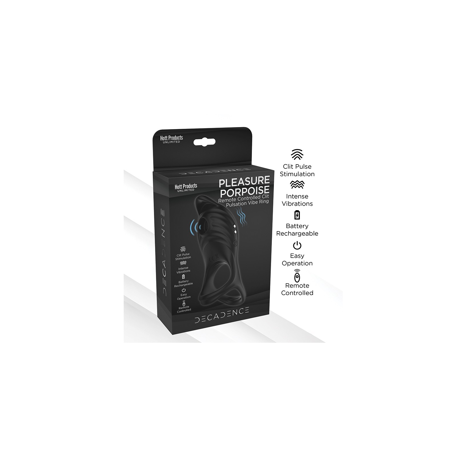 Decadence Pleasure Porpoise Cock Ring/Clit Stimulator