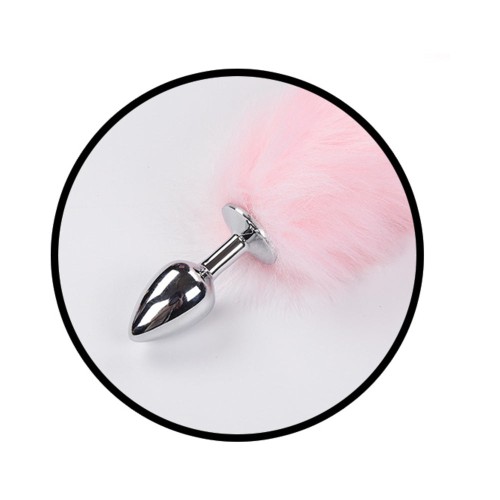 Light Up Faux Fur Butt Plug with Foxy Tail