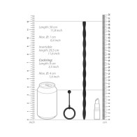 Ouch! Urethral Sounding Silicone Plug & Cock Ring Set