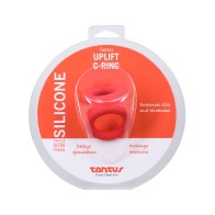 Anillo Uplift C Tantus para Pene y Bolsa Escrotal Rojo