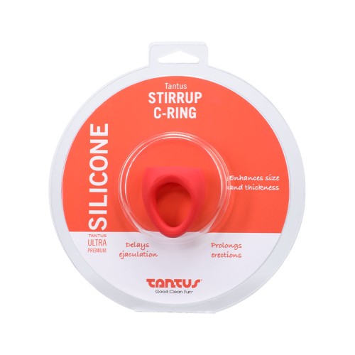 Tantus Stirrup C-Ring Cock and Ball Sling Red Buy Now