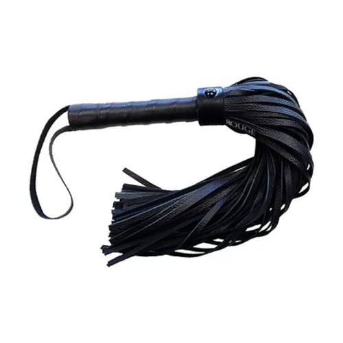 Rouge Long Leather Flogger Black