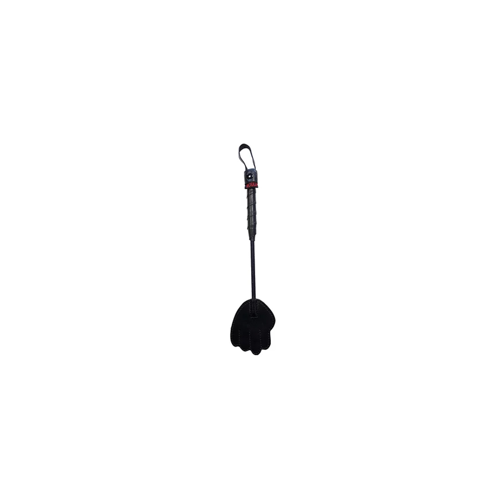 Rouge Mini Leather Hand Riding Crop for Playful Pleasure