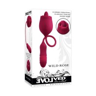 Huevo Vibro-Impulsor Doble Evolved Wild Rose Rojo