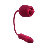 Huevo Vibro-Impulsor Doble Evolved Wild Rose Rojo