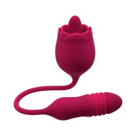 Huevo Vibro-Impulsor Doble Evolved Wild Rose Rojo