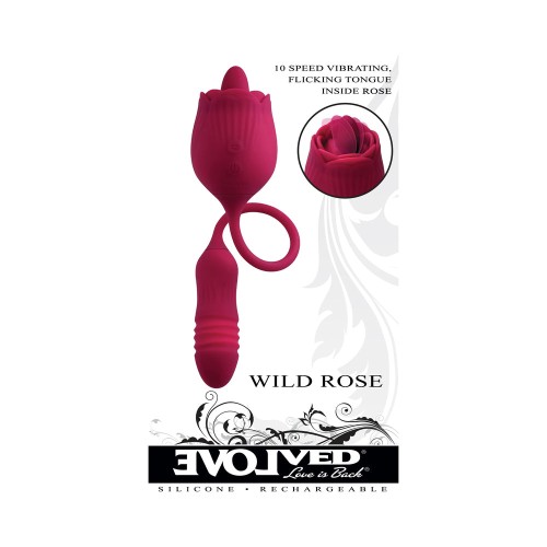 Huevo Vibro-Impulsor Doble Evolved Wild Rose Rojo