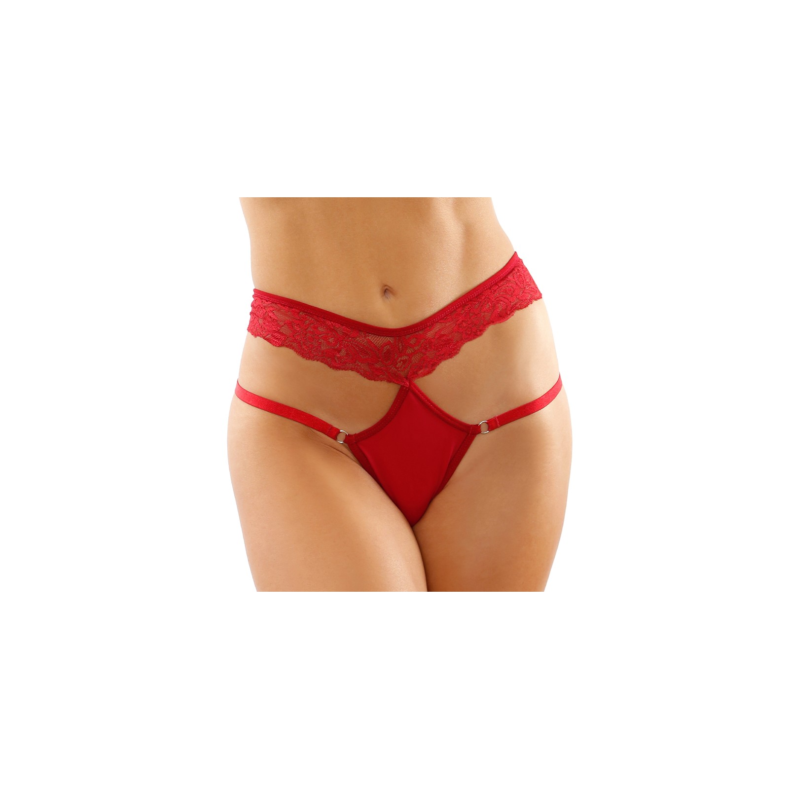 Panty de Microfibra Ren con Cintura Doble Rojo - Sexy y Cómodo