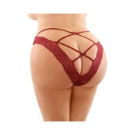 Ivy Lace Bikini Panty with Cut-Out Back for Allure