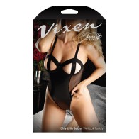 Teddy Negro de Vixen con Copas Cut-Out L/XL