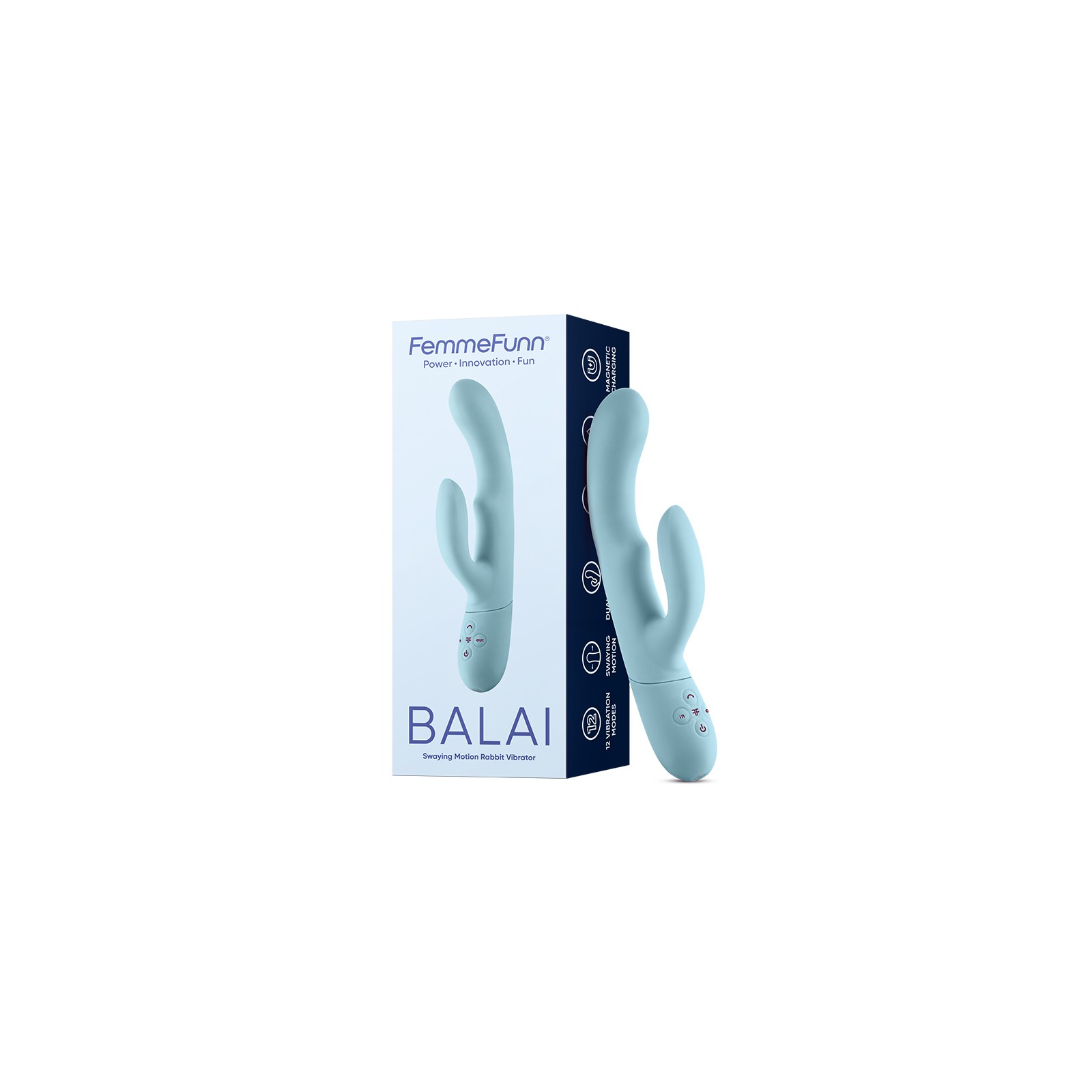 FemmeFunn Balai Rechargeable Silicone Swaying Motion Vibrator