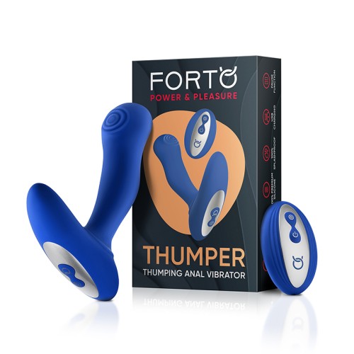 Vibrador Anal Thumper Recargable Forto con Control Remoto