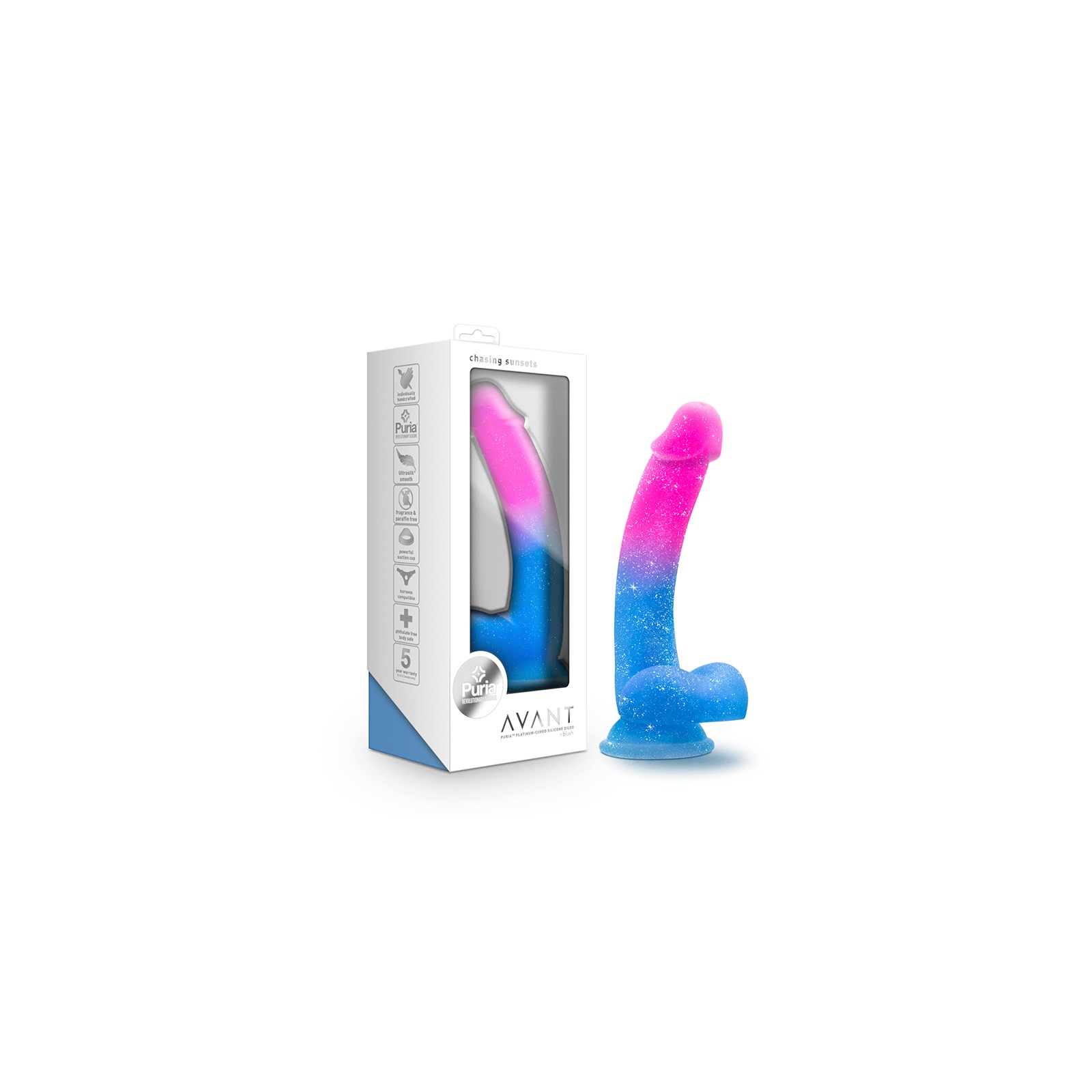 Avant Chasing Sunsets Silicone Dildo with Strong Suction Cup