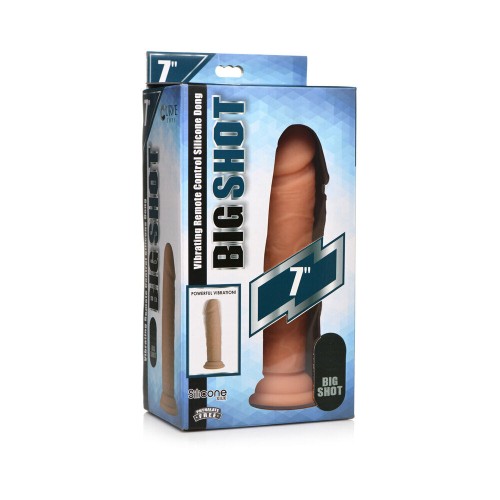 Dildo Vibrante Curve Toys Big Shot 7 in. con Ventosa