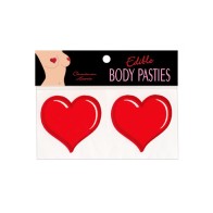 Pasties Comestibles Corazones de Canela - Divertido y Juguetón