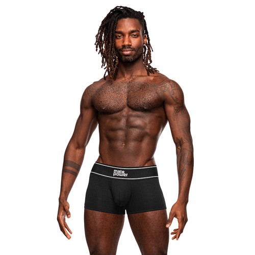 Male Power Modal Rib Pouch Short Black XL for Comfort and Style