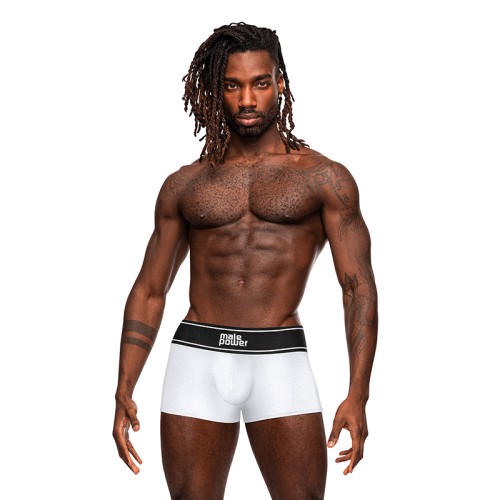 Bóxer Modal Rib Pouch de Male Power - Blanco L