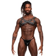 Male Power Virgo Black Leather Harness