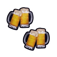 Pastease Clinking Beer Mug Nipple Pasties for Fun Parties