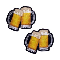 Pastease Clinking Beer Mug Nipple Pasties for Fun Parties