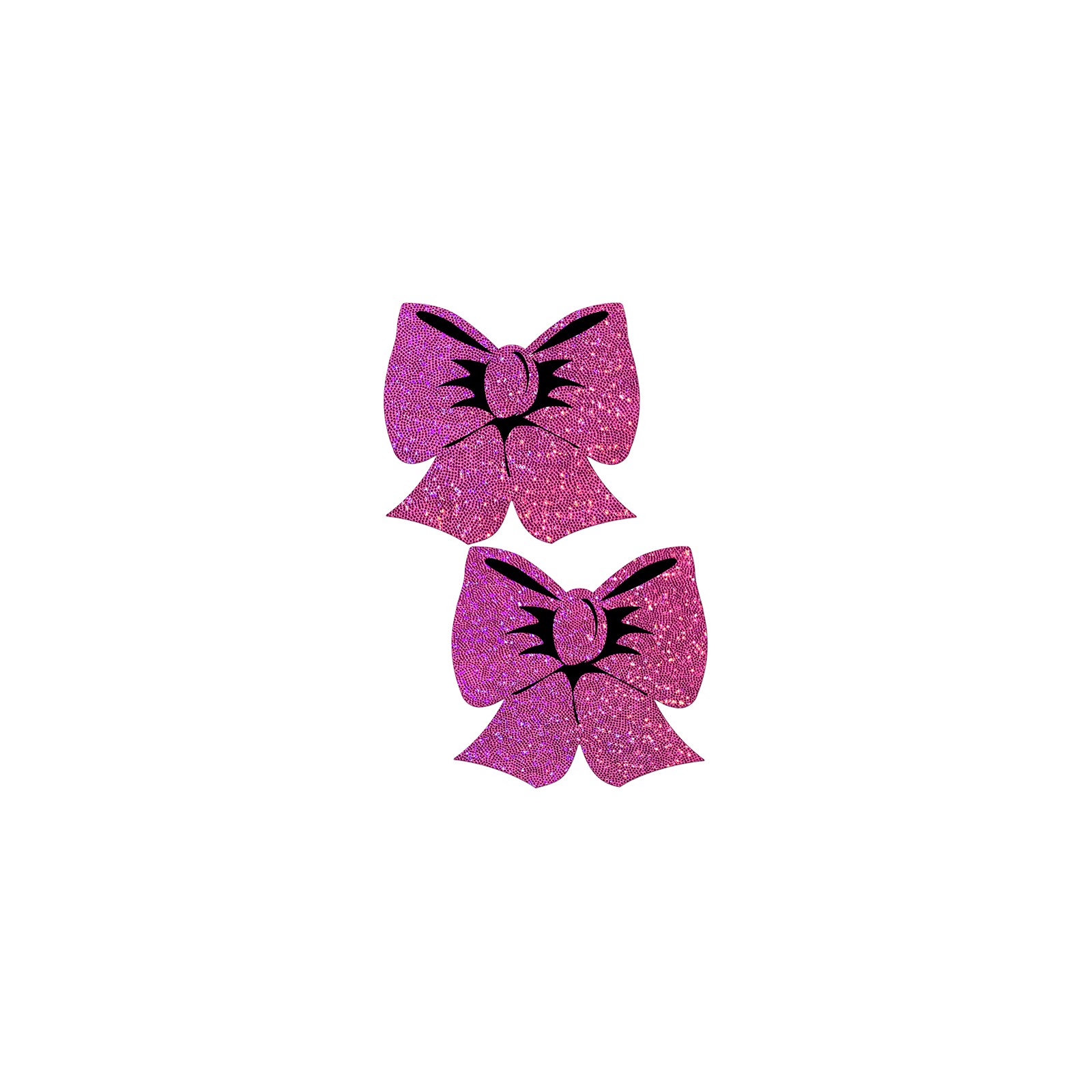 Pastease Glitter Bow Hot Pink Nipple Pasties for Daring Looks