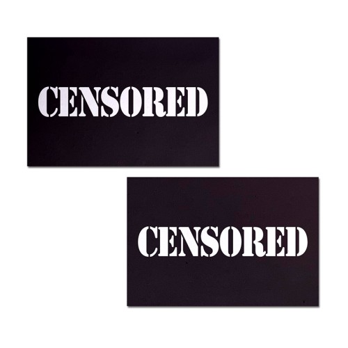 Pastease Censored Nipple Pasties - Black