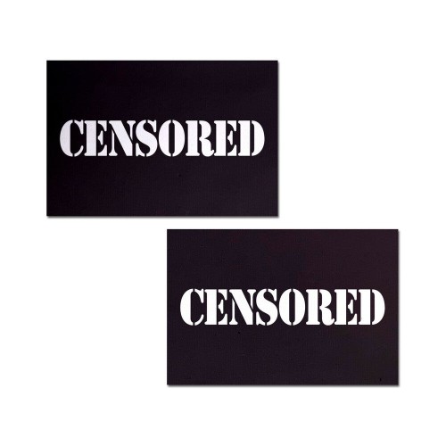 Pastease Censored Nipple Pasties - Black