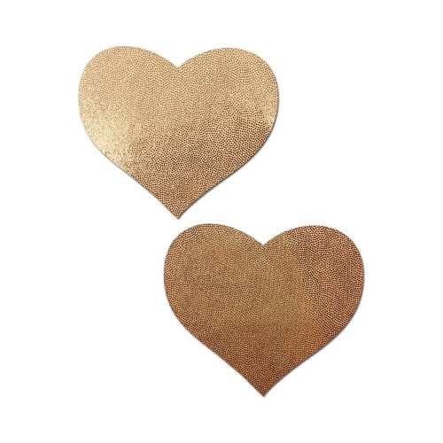 Pastease Love Liquid Rose Gold Heart Nipple Pasties