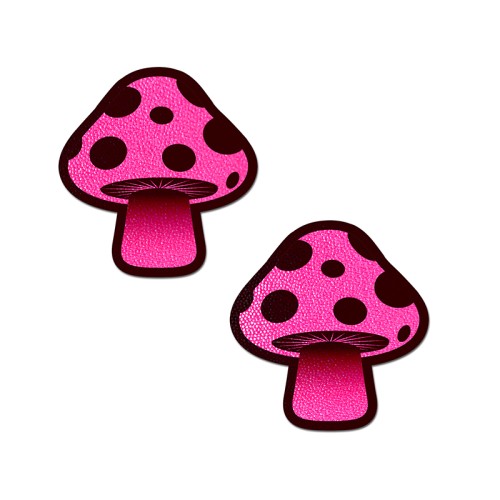 Pastease Neon Pink Mushroom Nipple Pasties