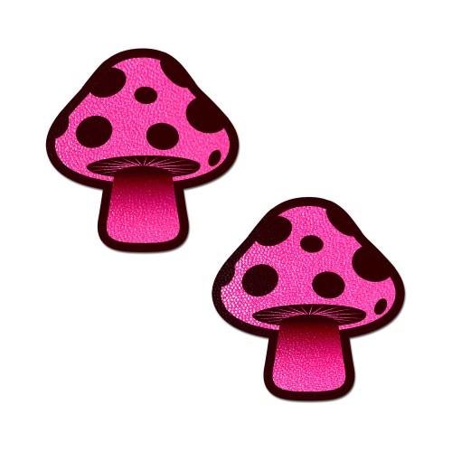 Pastease Neon Pink Mushroom Nipple Pasties