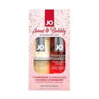 Set de Lubricantes con Sabor Dulce y Espumoso JO