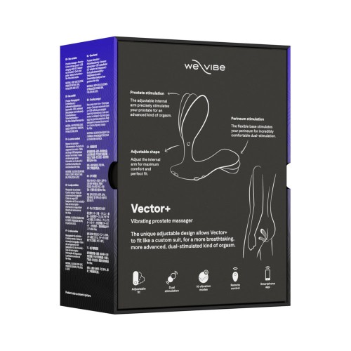 We-Vibe Vector+ Masajeador Prostático Doble Estimulación - Negro Carbón