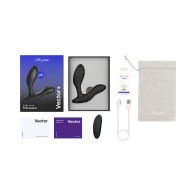 We-Vibe Vector+ Dual Stimulation Prostate Massager - Charcoal Black