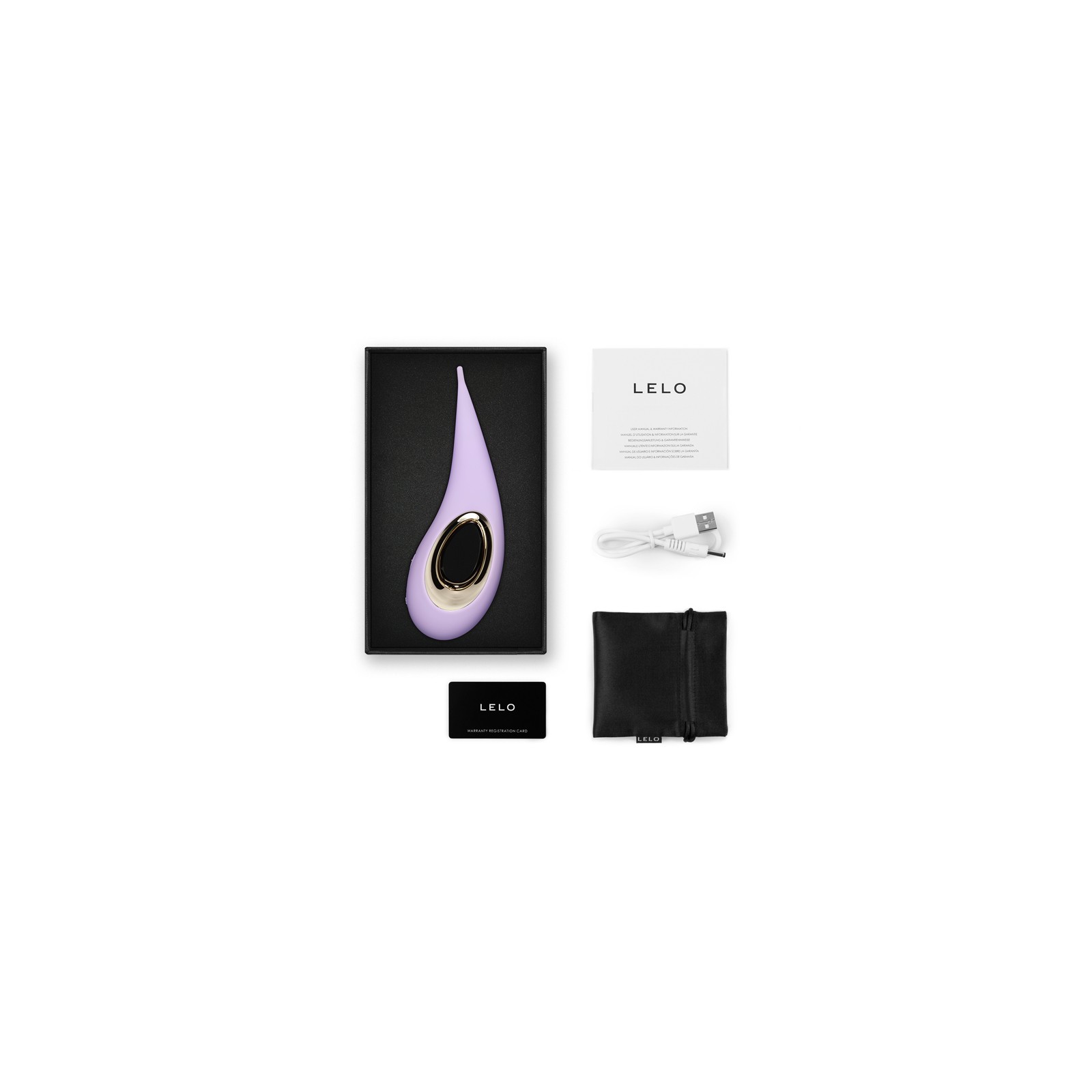 LELO DOT Elliptical Clitoral Stimulator Lilac