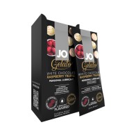 Lubricante con Sabor a Chocolate Blanco y Frambuesa JO 12-Pack