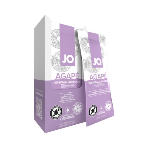 Lubricante a Base de Agua JO Agape 10mL Paquete de 12