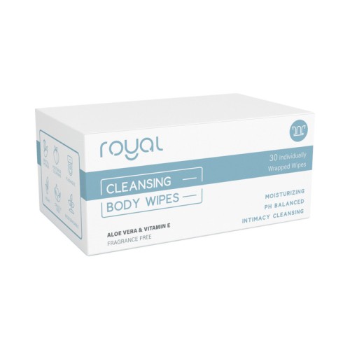 Royal Condom Intimacy Cleansing Wipes 30 Count