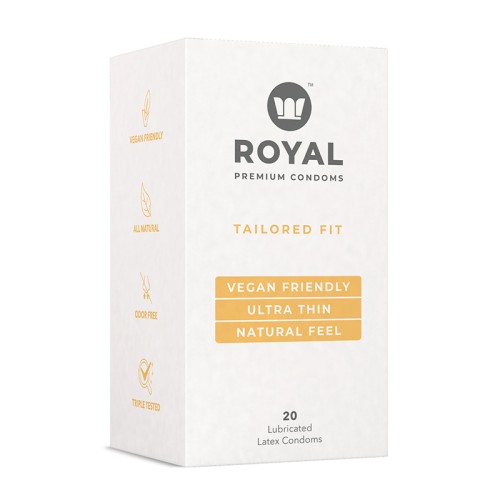 Preservativos Vegan Premium Royal Tailored Fit 20-Pack