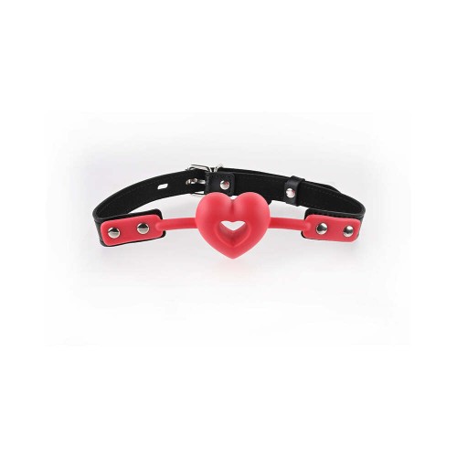 Sportsheets Sex & Mischief Amor Breathable Heart-Shaped Silicone Ball Gag