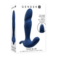 Gender X Blue Rechargeable Thrusting Vibrator