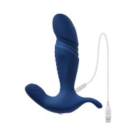 Gender X Blue Rechargeable Thrusting Vibrator