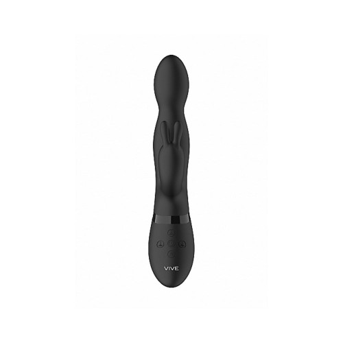 Vibrador Conejo Rotatorio 360° VIVE NIVA en Negro