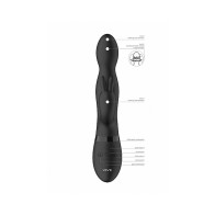 Vibrador Conejo Rotatorio 360° VIVE NIVA en Negro