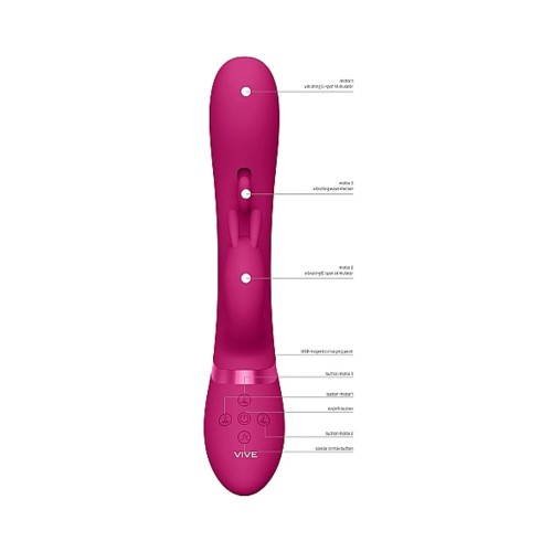 VIVE TAMA Rechargeable Wave Silicone Rabbit Vibrator