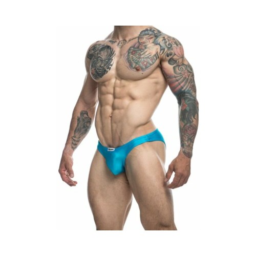 Bikini Clásico Turquesa MaleBasics JUSTIN + SIMON - Ajuste Cómodo