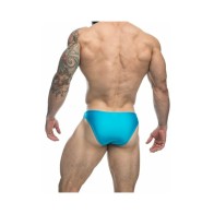 MaleBasics JUSTIN + SIMON Bikini Clásico Turquesa 2XL