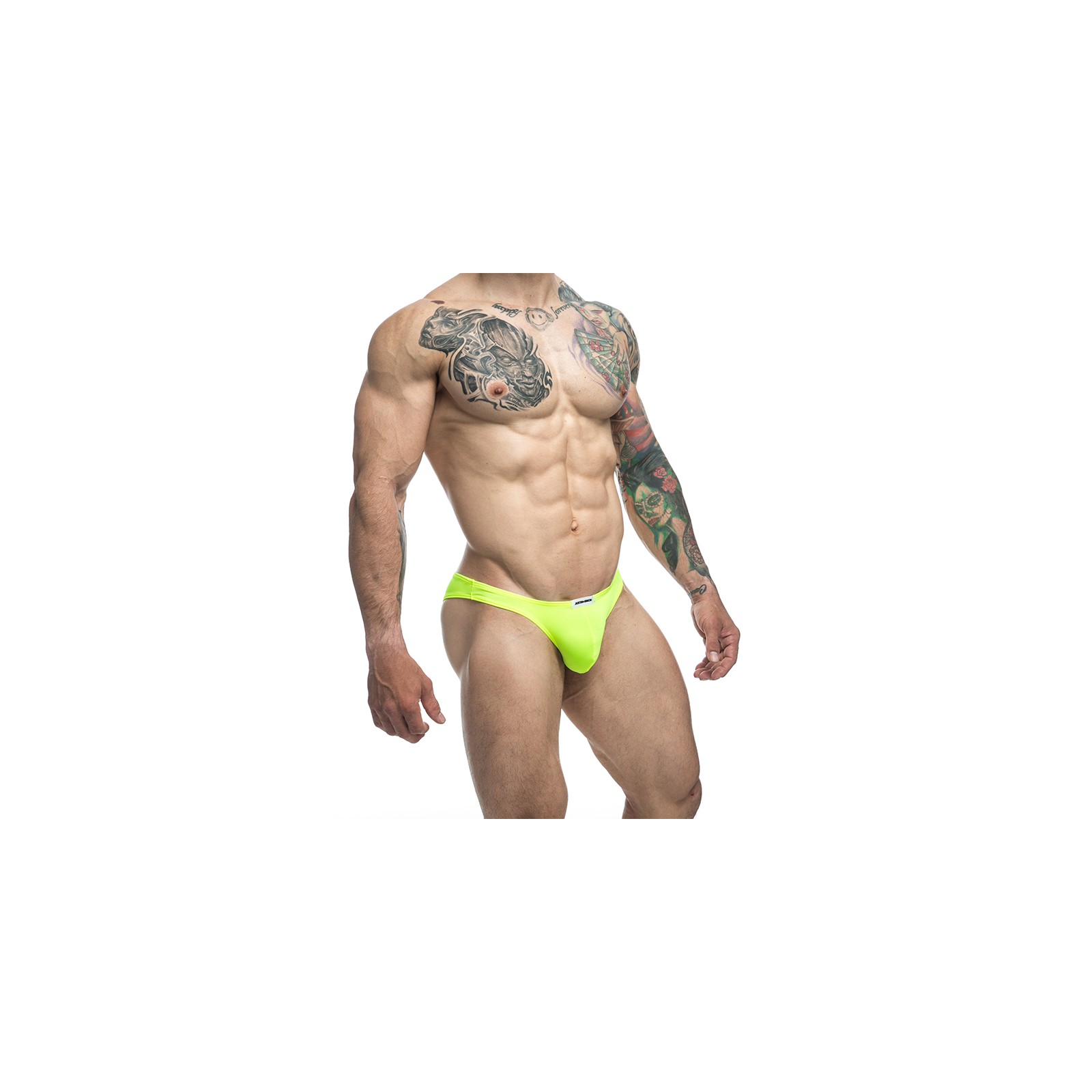 MaleBasics JUSTIN + SIMON Classic Bikini Neon Green L