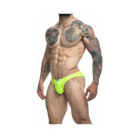 MaleBasics JUSTIN + SIMON Classic Bikini Neon Green L